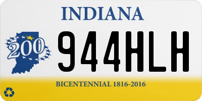 IN license plate 944HLH
