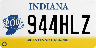 IN license plate 944HLZ