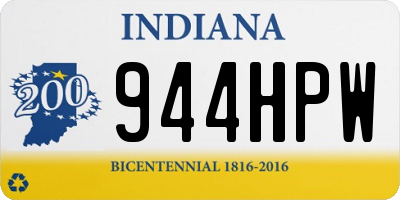 IN license plate 944HPW
