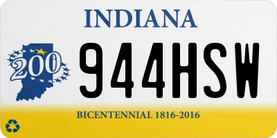 IN license plate 944HSW