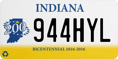 IN license plate 944HYL