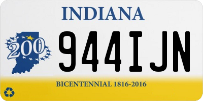 IN license plate 944IJN