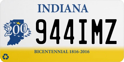 IN license plate 944IMZ