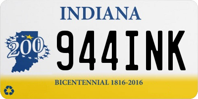 IN license plate 944INK