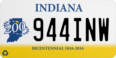 IN license plate 944INW