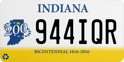 IN license plate 944IQR