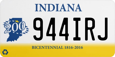IN license plate 944IRJ