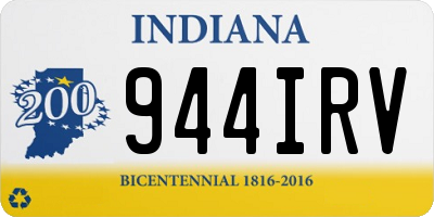 IN license plate 944IRV