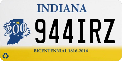 IN license plate 944IRZ