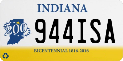 IN license plate 944ISA
