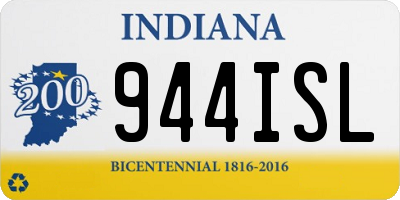 IN license plate 944ISL
