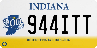 IN license plate 944ITT