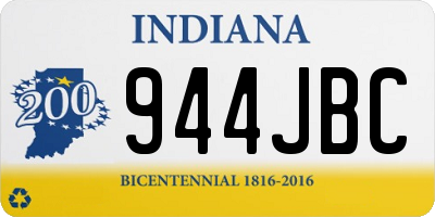 IN license plate 944JBC