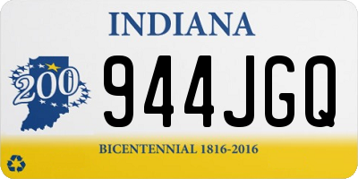 IN license plate 944JGQ