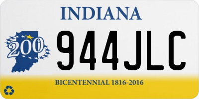 IN license plate 944JLC