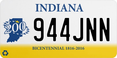 IN license plate 944JNN