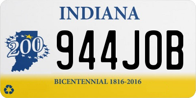 IN license plate 944JOB