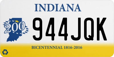 IN license plate 944JQK