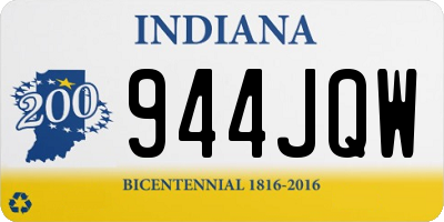IN license plate 944JQW