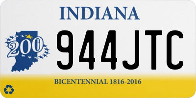 IN license plate 944JTC