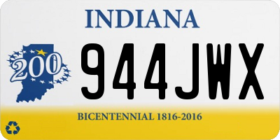 IN license plate 944JWX
