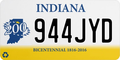 IN license plate 944JYD