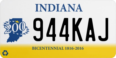 IN license plate 944KAJ