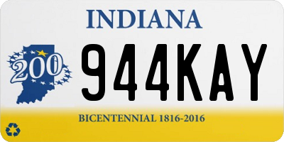 IN license plate 944KAY