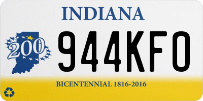 IN license plate 944KFO