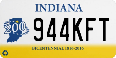 IN license plate 944KFT