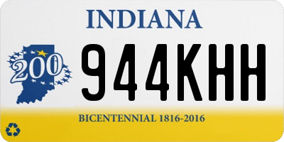 IN license plate 944KHH