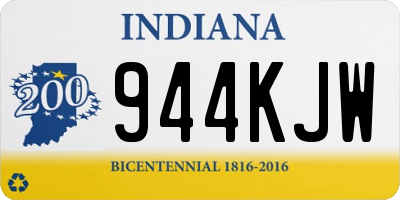IN license plate 944KJW