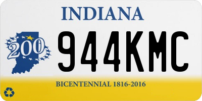 IN license plate 944KMC
