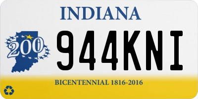 IN license plate 944KNI