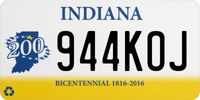 IN license plate 944KOJ