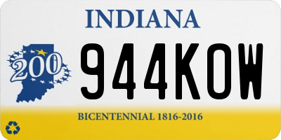 IN license plate 944KOW