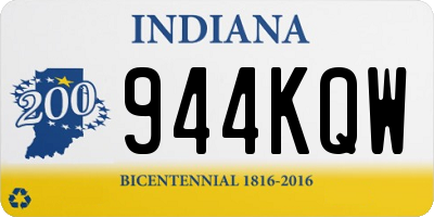 IN license plate 944KQW