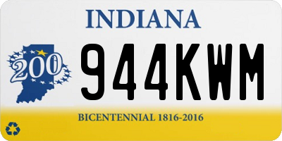 IN license plate 944KWM
