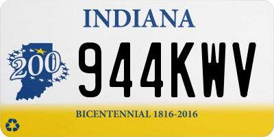 IN license plate 944KWV
