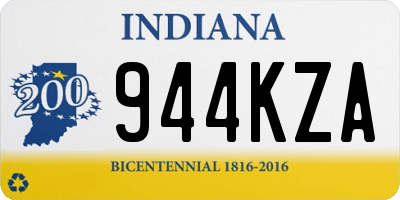 IN license plate 944KZA