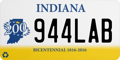 IN license plate 944LAB