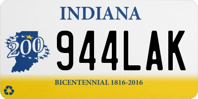 IN license plate 944LAK
