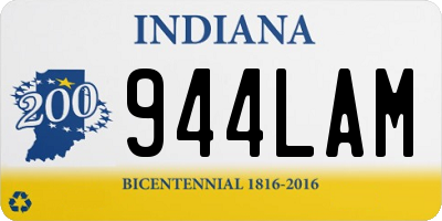 IN license plate 944LAM