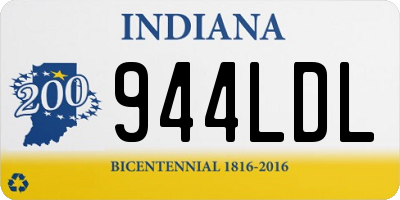 IN license plate 944LDL