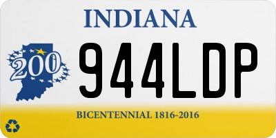 IN license plate 944LDP