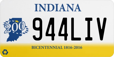 IN license plate 944LIV