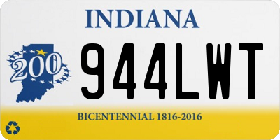 IN license plate 944LWT