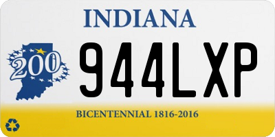 IN license plate 944LXP