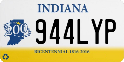 IN license plate 944LYP