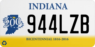 IN license plate 944LZB